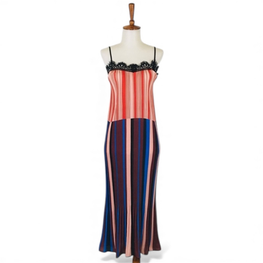 Delfi‎ Anthropologie Atlantica Slip Dress Women’s XS Pleated Sleeveless Midi